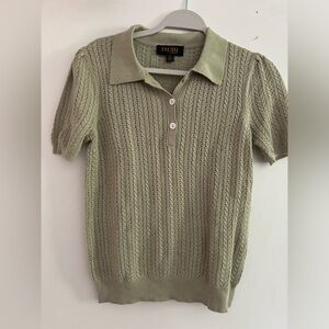 TRUTH BY REPUBLIC SAGE GREEN COLORED BLOUSE